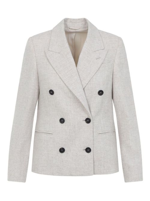 Wool and Cashmere Blazer BRUNELLO CUCINELLI | MB1627414C012